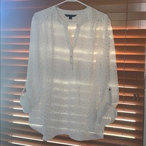 Zac & Rachel Gold Speck Blouse!